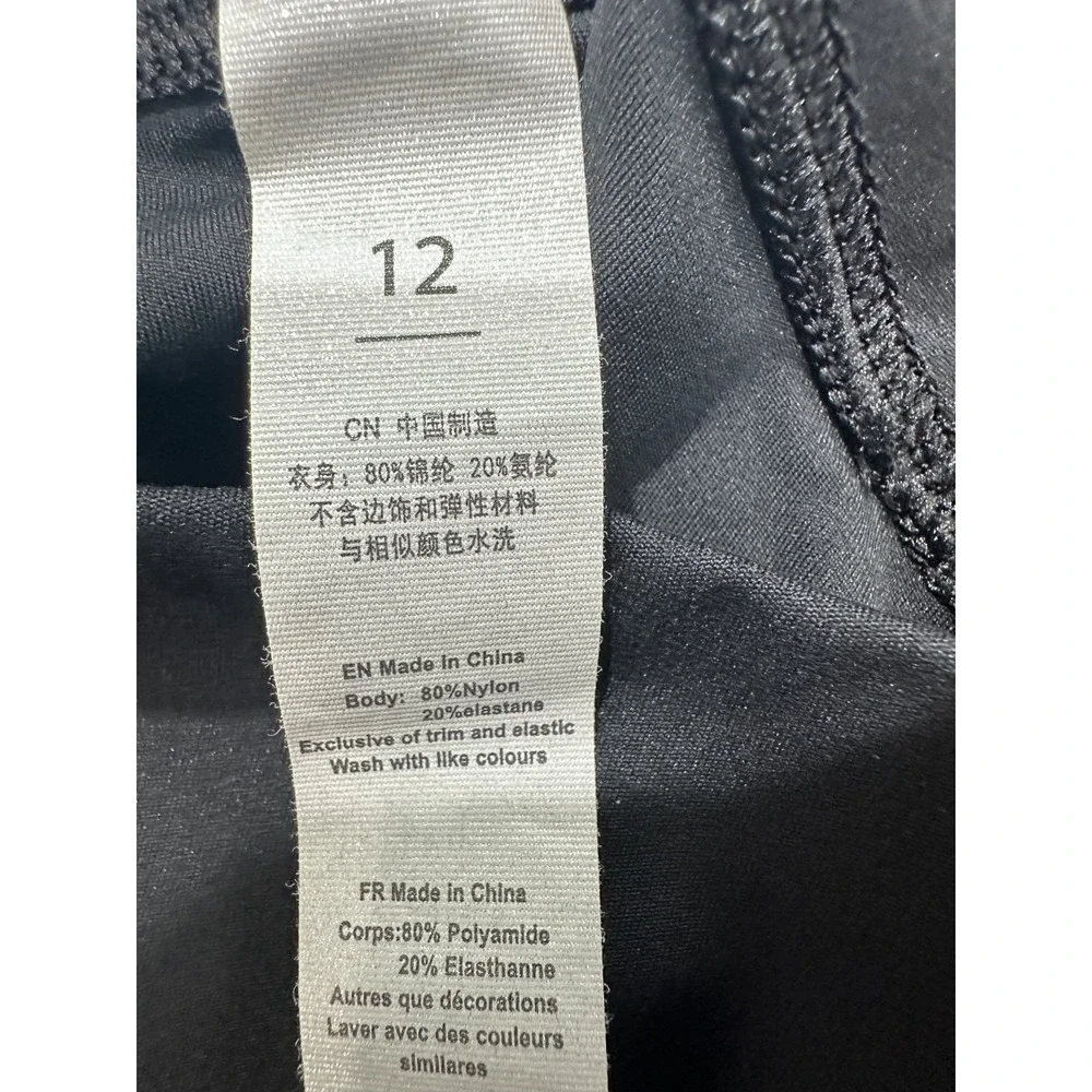 Shorts Womens Size 12 Black Active Lightweight Yoga Bike V by‎ Gitana EUC